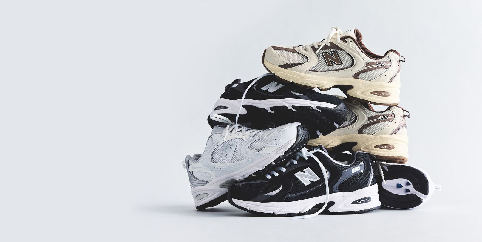 A pile of 530 shoes
